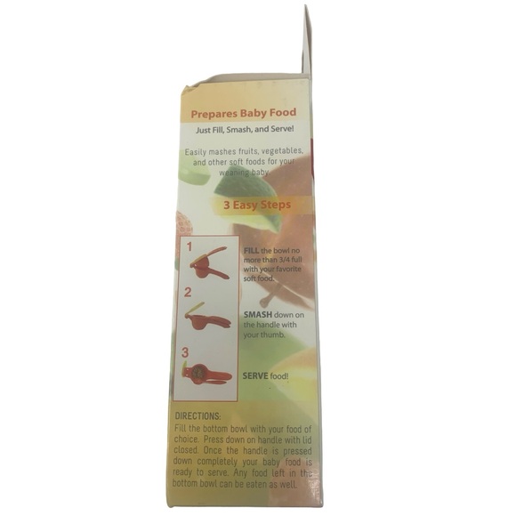 Onbi Baby SMASH - Baby Food Press (Orange) - Picture 5 of 6